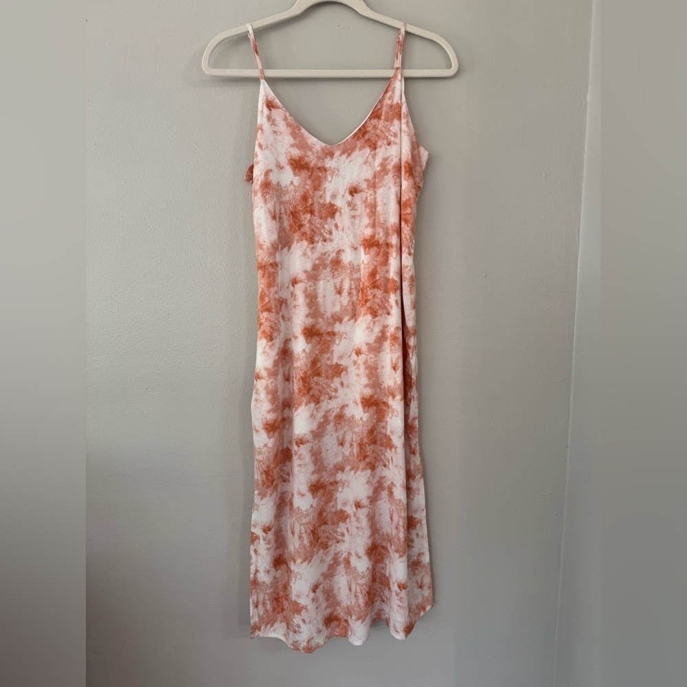 Double Zero Tye Dye Cami Slip Midi Dress